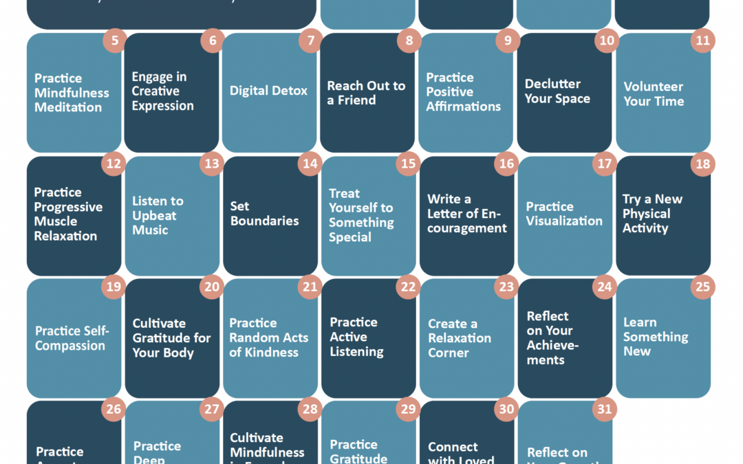 2024 Mental Health Month Calendar
